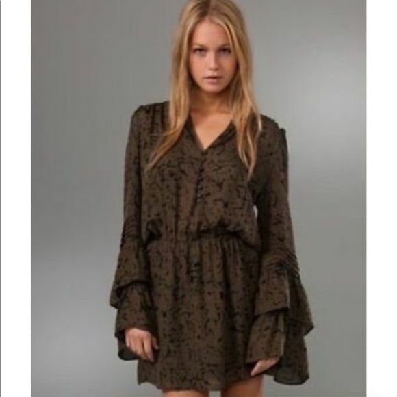 Parker Double Flared Sleeve Dress Size Small from Revolve - Picture 2 of 6